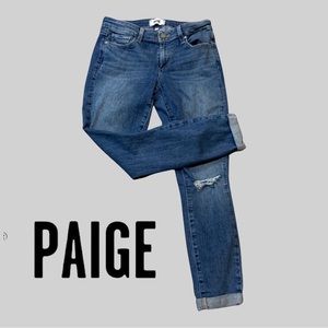 Paige Distressed Verduga Ankle Skinny Jeans- Size 29
